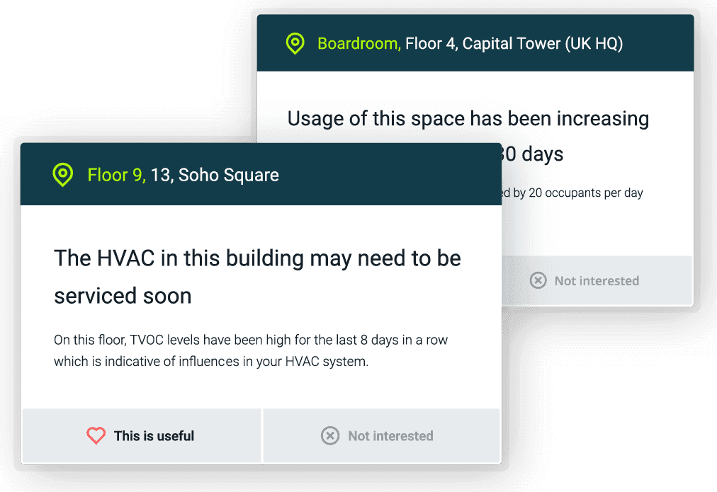 Infogrid building intelligence smart recommendations